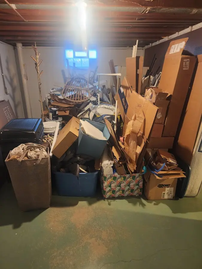 Roll-off dumpster container at job site for Cleanout Dumpster Rental in Picture Rocks